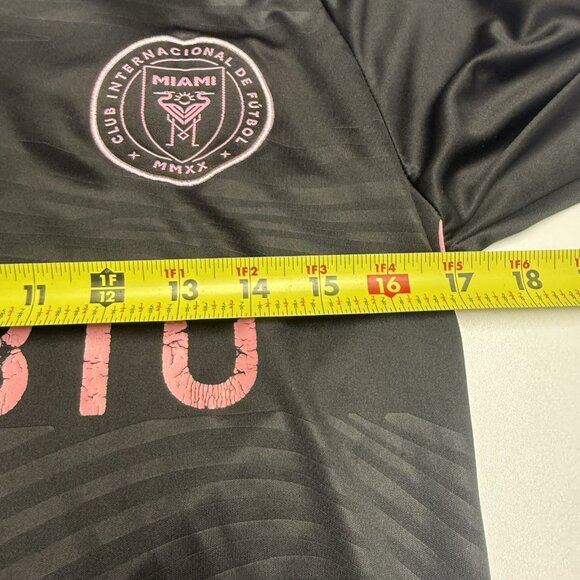 Inter Miami Messi Adidas Jersey Mens Small 17x26.5 Black 23/24 - Picture 12 of 13